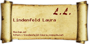 Lindenfeld Laura névjegykártya
