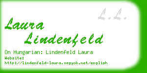 laura lindenfeld business card